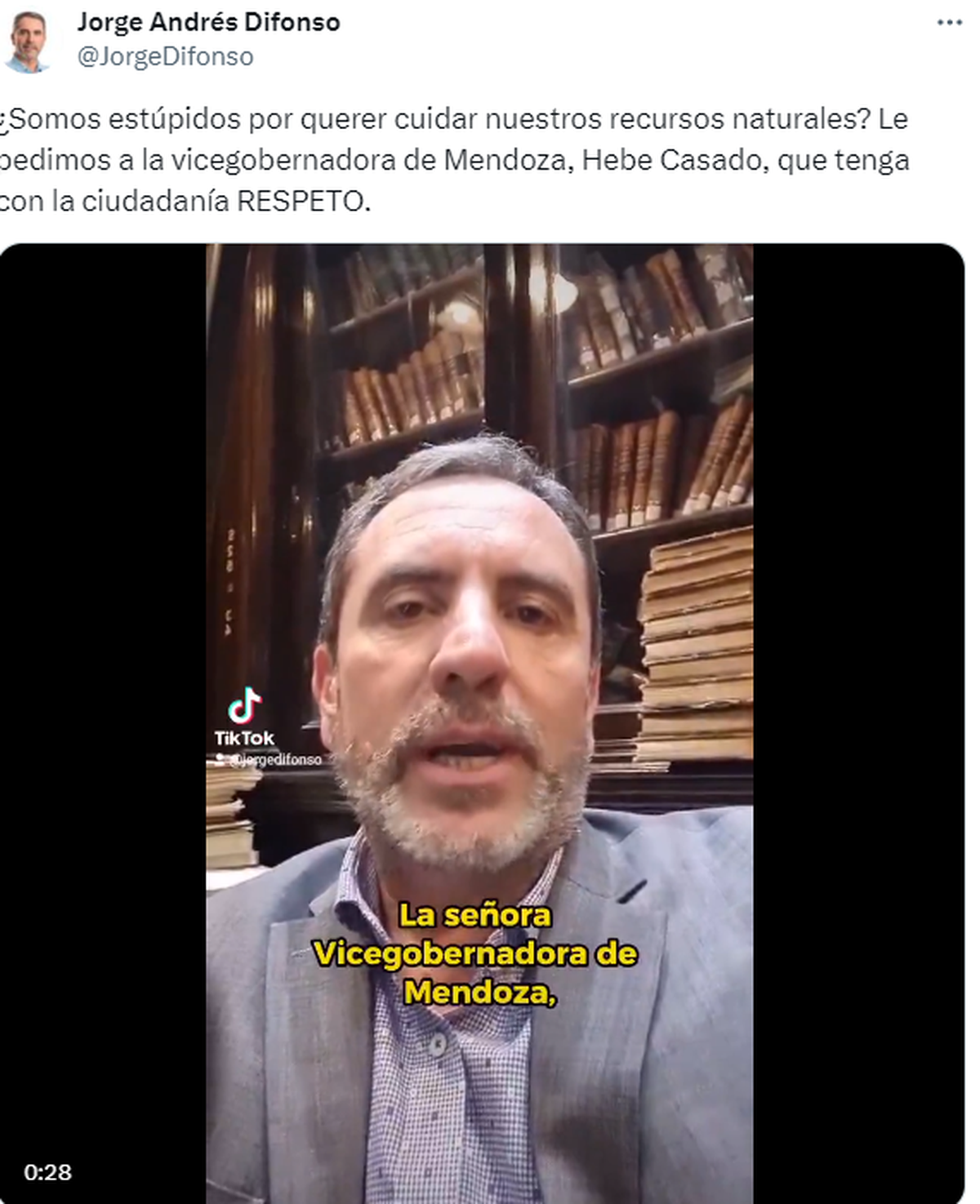 Jorge Difonso, también de LAUM, le pidió Jorge Difonso, también de LAUM, le pidió