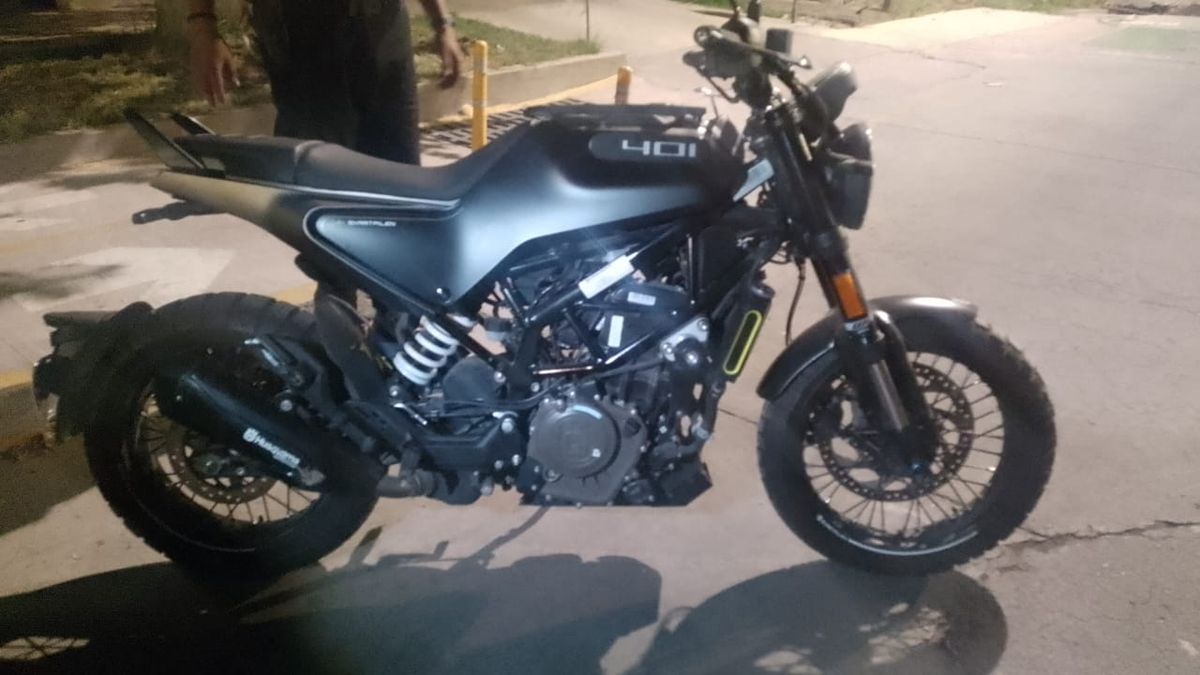 Una de las motos que recuperó la Policía este miércoles.