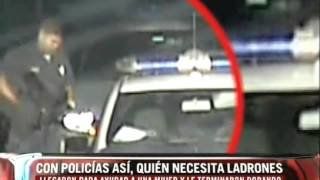 Dos policías le robaron a una conductora desvanecida en vez de asistirla