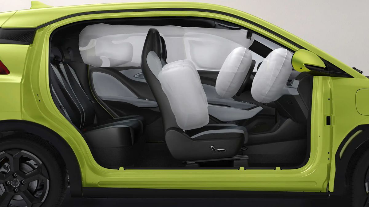 El BYD Dolphin Mini tiene 6 airbags. El BYD Dolphin Mini tiene 6 airbags.