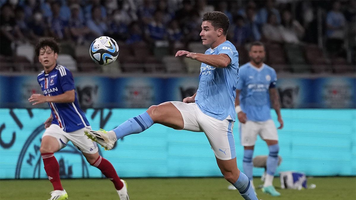 Julián Álvarez marcó un gol para Manchester City.