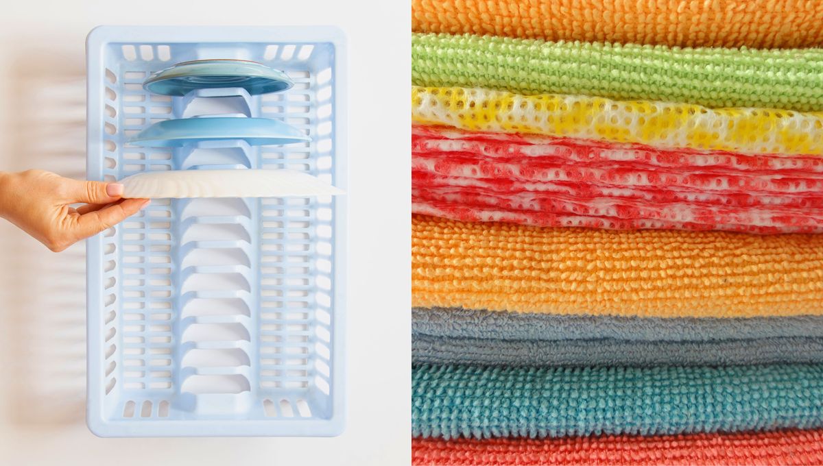 Son dos opciones para secar la vajilla bastante diferentes. Son dos opciones para secar la vajilla bastante diferentes. 