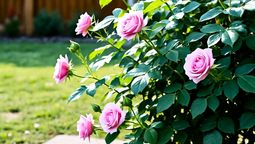Las rosas del jardín pueden crecer desviadas y esto es un problema.  Las rosas del jardín pueden crecer desviadas y esto es un problema.