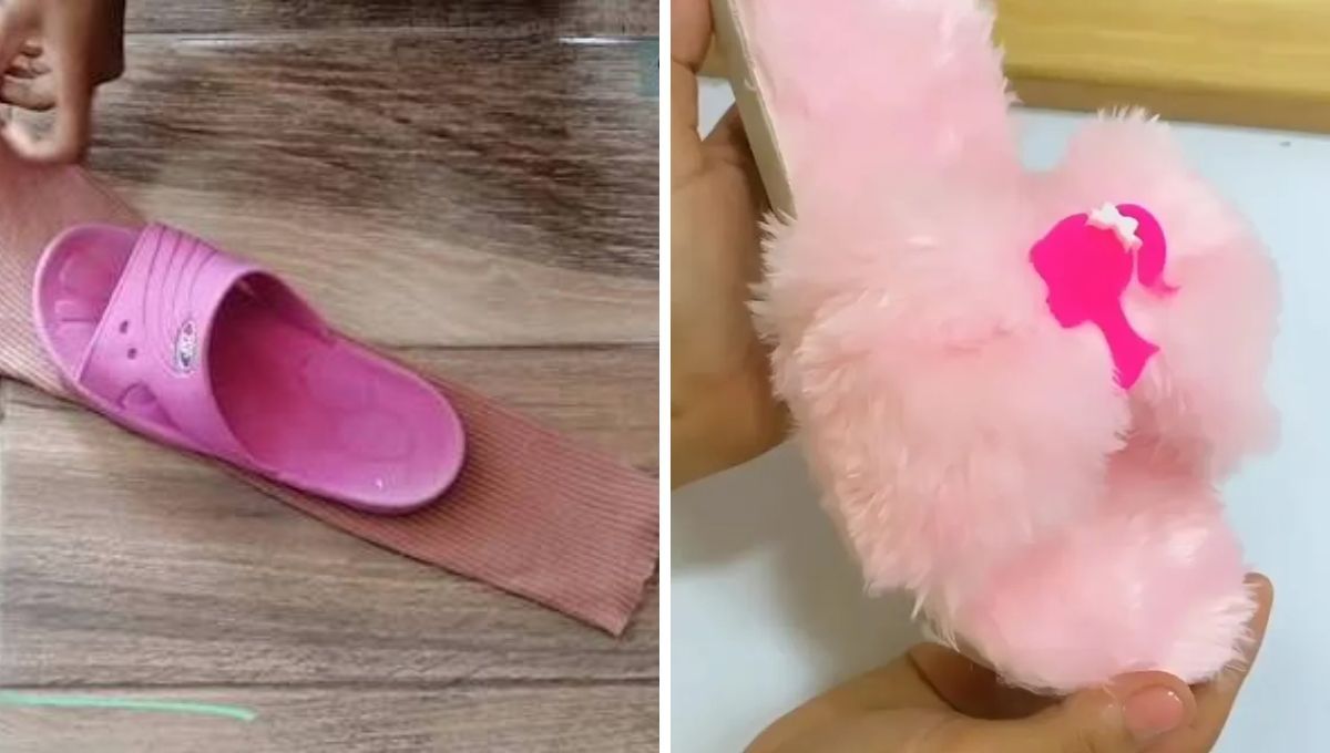 Transforma tus viejas ojotas en nuevas pantuflas con esta idea de reciclaje. Transforma tus viejas ojotas en nuevas pantuflas con esta idea de reciclaje.