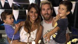 Messi y Antonella bautizaron a a sus hijos en Rosario