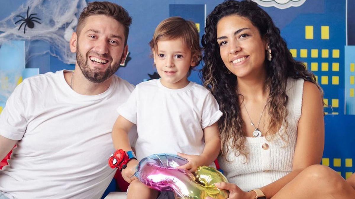 Sebastián, Benicio y Solange. Sebastián, Benicio y Solange.