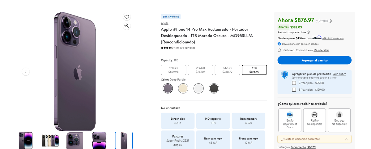 Encuentra el mejor descuento para comprar tu producto Apple en la página web de Walmart. Encuentra el mejor descuento para comprar tu producto Apple en la página web de Walmart.