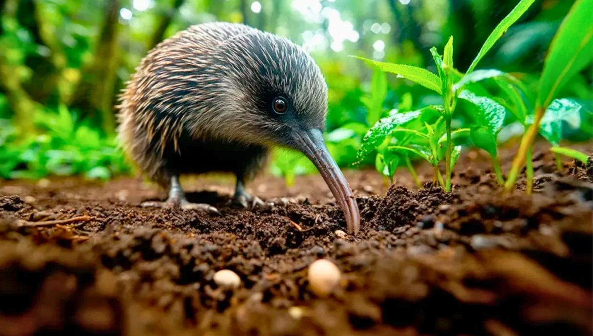 Los kiwis no vuelan y son pequeñas, del tamaño de una gallina. Los kiwis no vuelan y son pequeñas, del tamaño de una gallina.