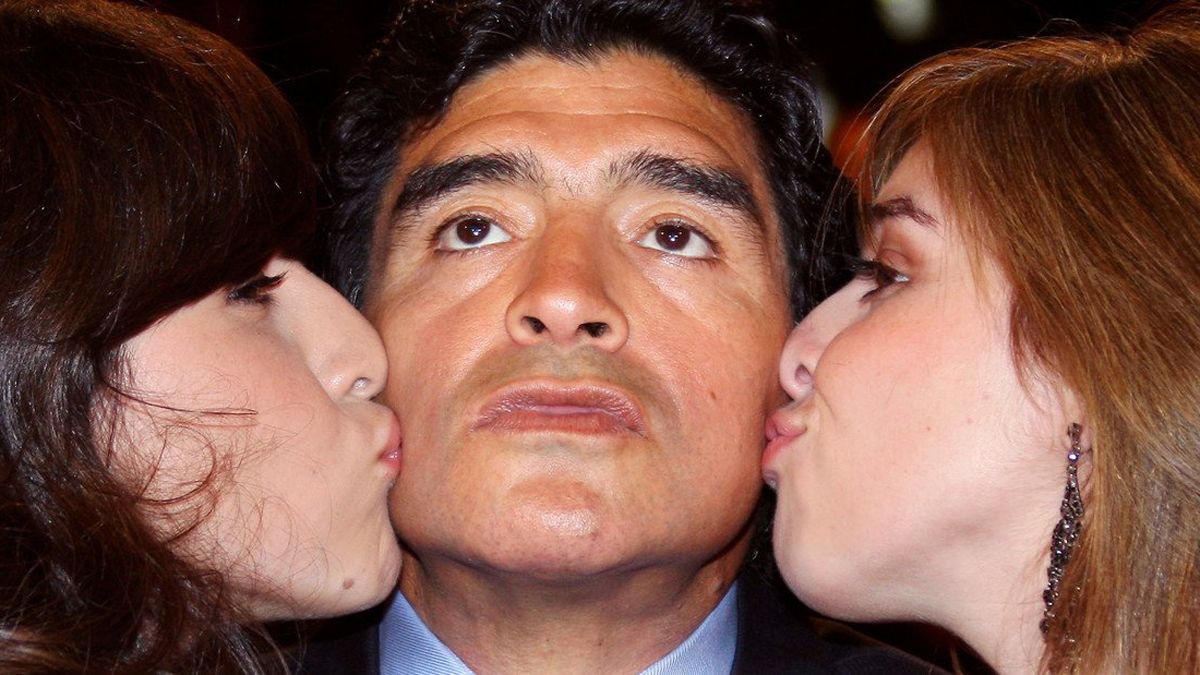 Gianinna, Diego y Dalma Maradona.