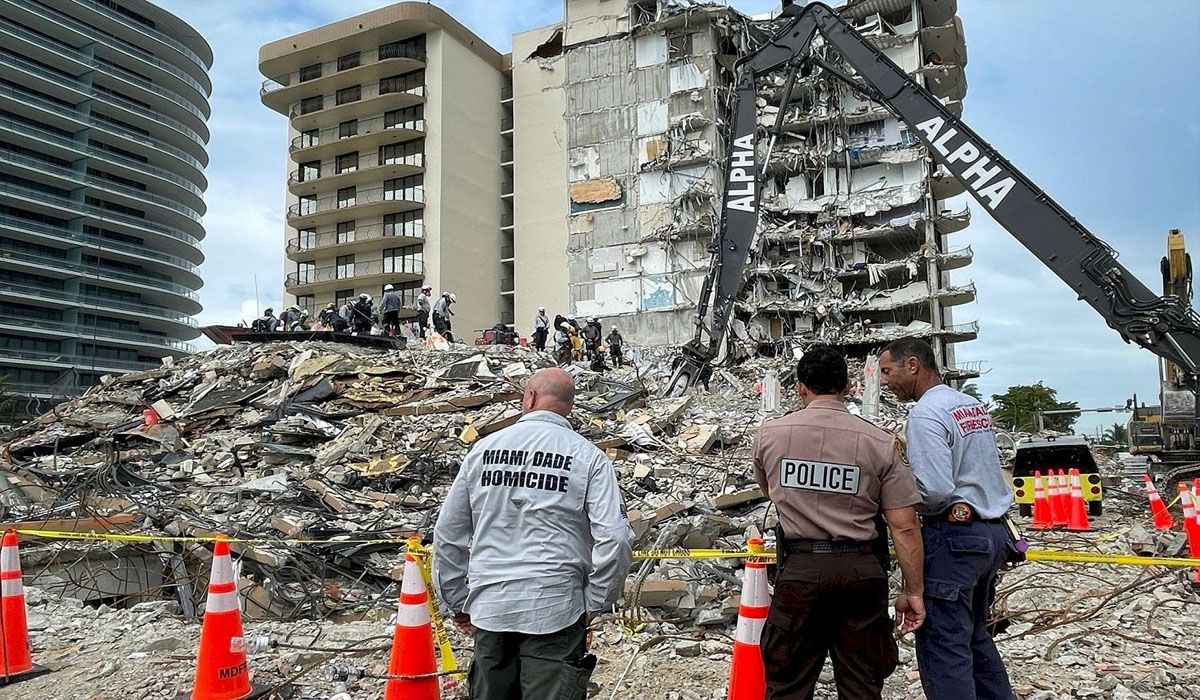 La cara de la tragedia en Miami con el derrumbe del edificio.
