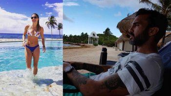 Mica Viciconte y Fabián Cubero se fueron de vacaciones
