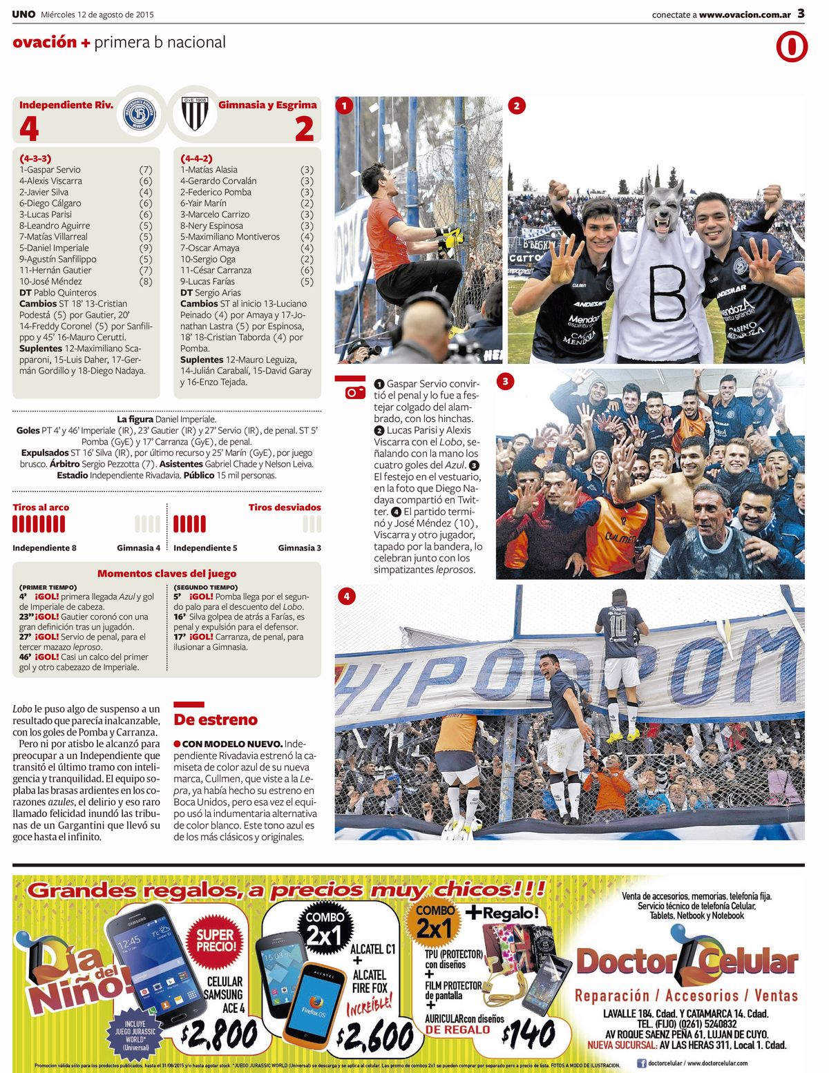 La síntesis y las perlitas del clásico que terminó en manos de Independiente Rivadavia. La síntesis y las perlitas del clásico que terminó en manos de Independiente Rivadavia.