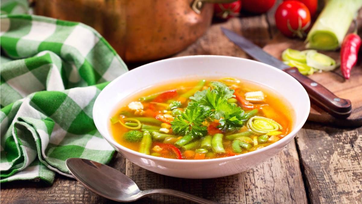 Recetas: sopa de verduras riquísima y reconfortante.