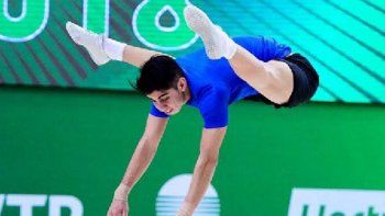 El mendocino Kevin Riveros viajó al Mundial de gimnasia aeróbica y quedó aislado