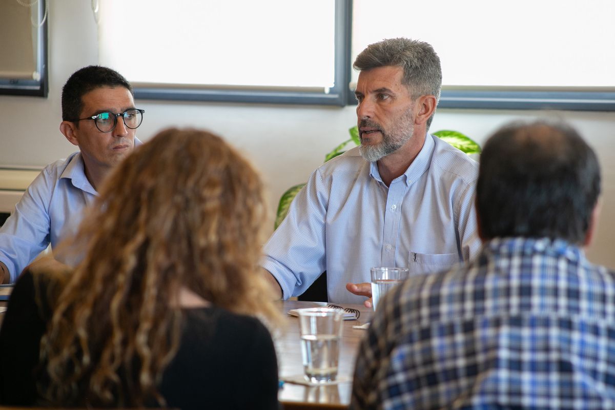El intendente Ulpiano Suarez calificó la reunión con referentes del comercio capitalino como El intendente Ulpiano Suarez calificó la reunión con referentes del comercio capitalino como