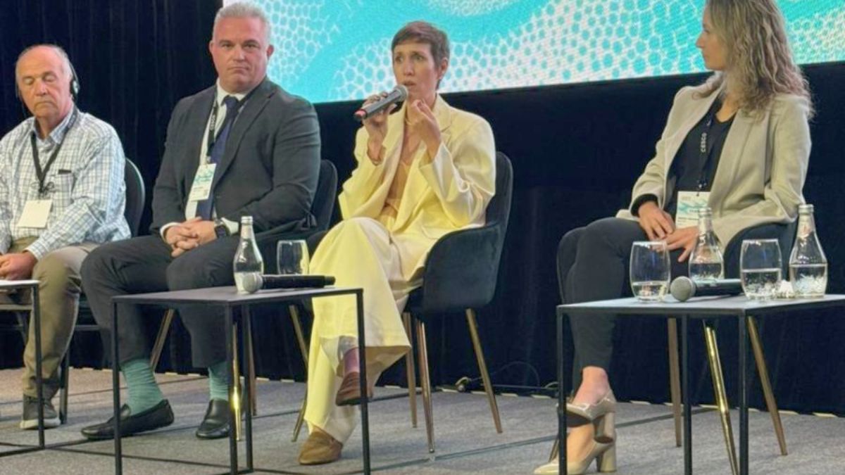 Jimena Latorre arrancó la semana en Chile, anticipándose a Alfredo Cornejo en la CESCO Week de minería.