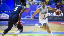 Facundo Campazzo otra vez fue clave para Argentina, en el triunfazo ante Estados Unidos en la AmériCup.