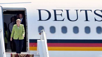Con un día de retraso, Merkel llegó a la Argentina para el G20