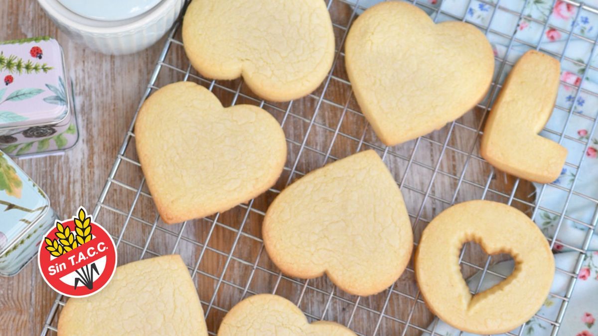 Las galletitas de manteca sin TACC más ricas y sencillas con esta receta.