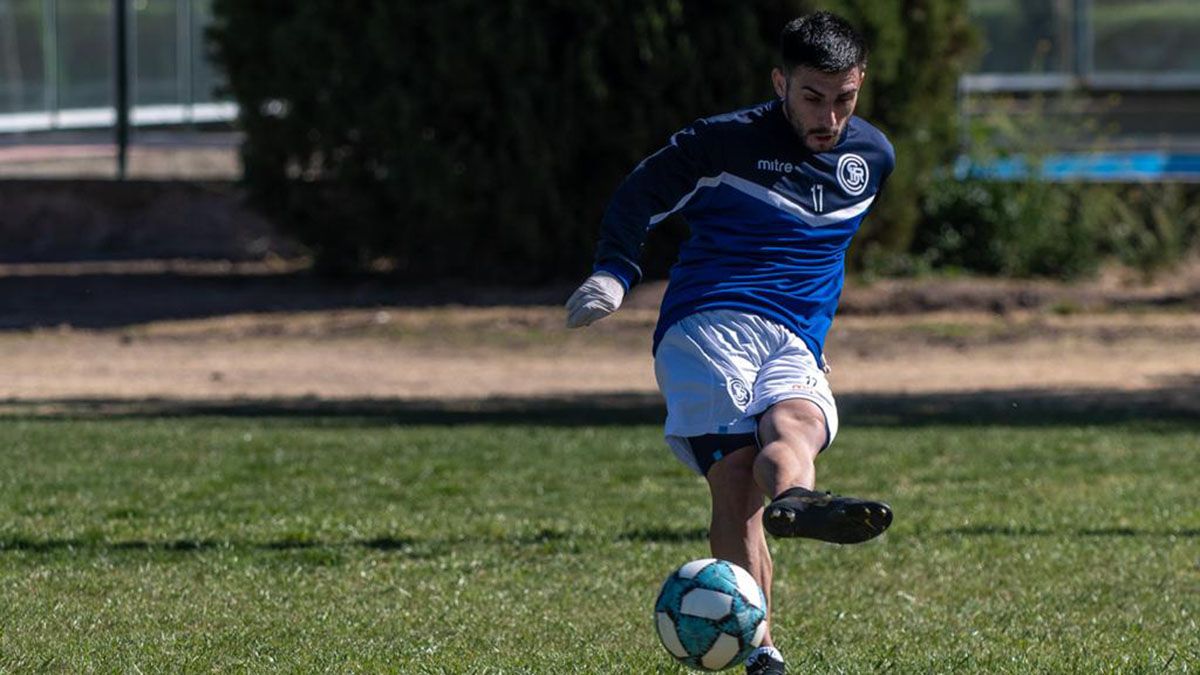 El delantero Tomás Zavaglia. Foto: gentileza Prensa Independiente Rivadavia.