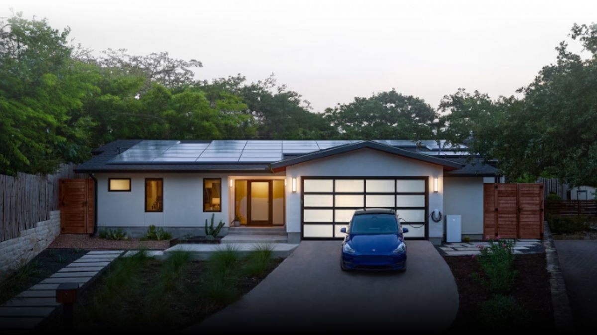 Vivienda con techo recubierto de paneles fotoeléctricos. (Foto: Tesla) Vivienda con techo recubierto de paneles fotoeléctricos. (Foto: Tesla)