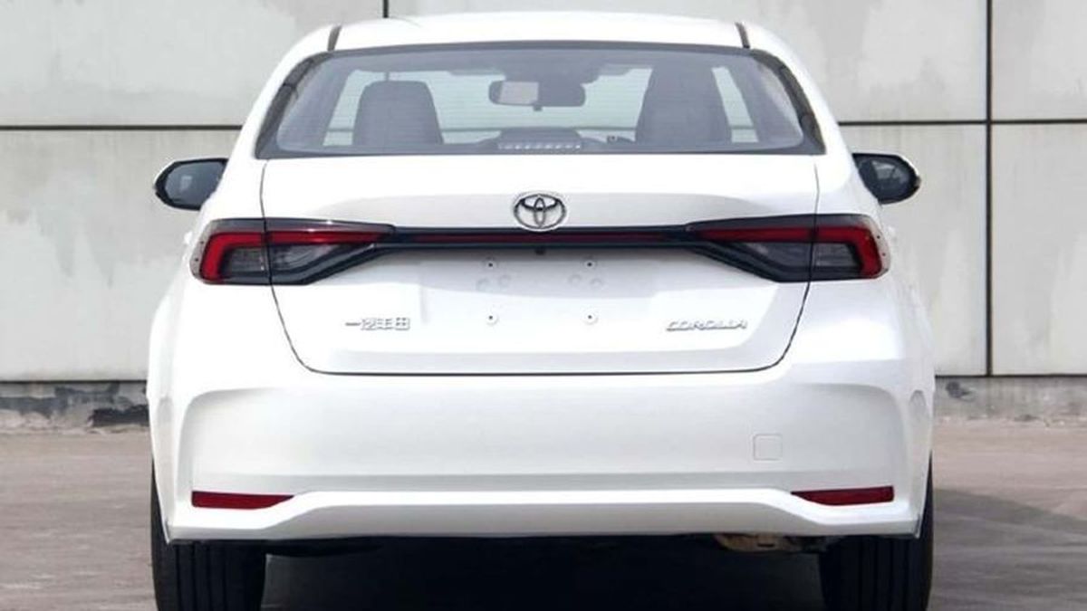 La parte trasera del Toyota Corolla también formaría parte de las modificaciones. La parte trasera del Toyota Corolla también formaría parte de las modificaciones.