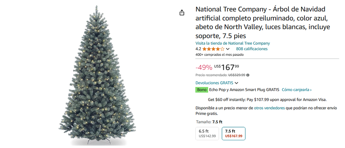 Árbol de Navidad de oferta en Amazon. Árbol de Navidad de oferta en Amazon.