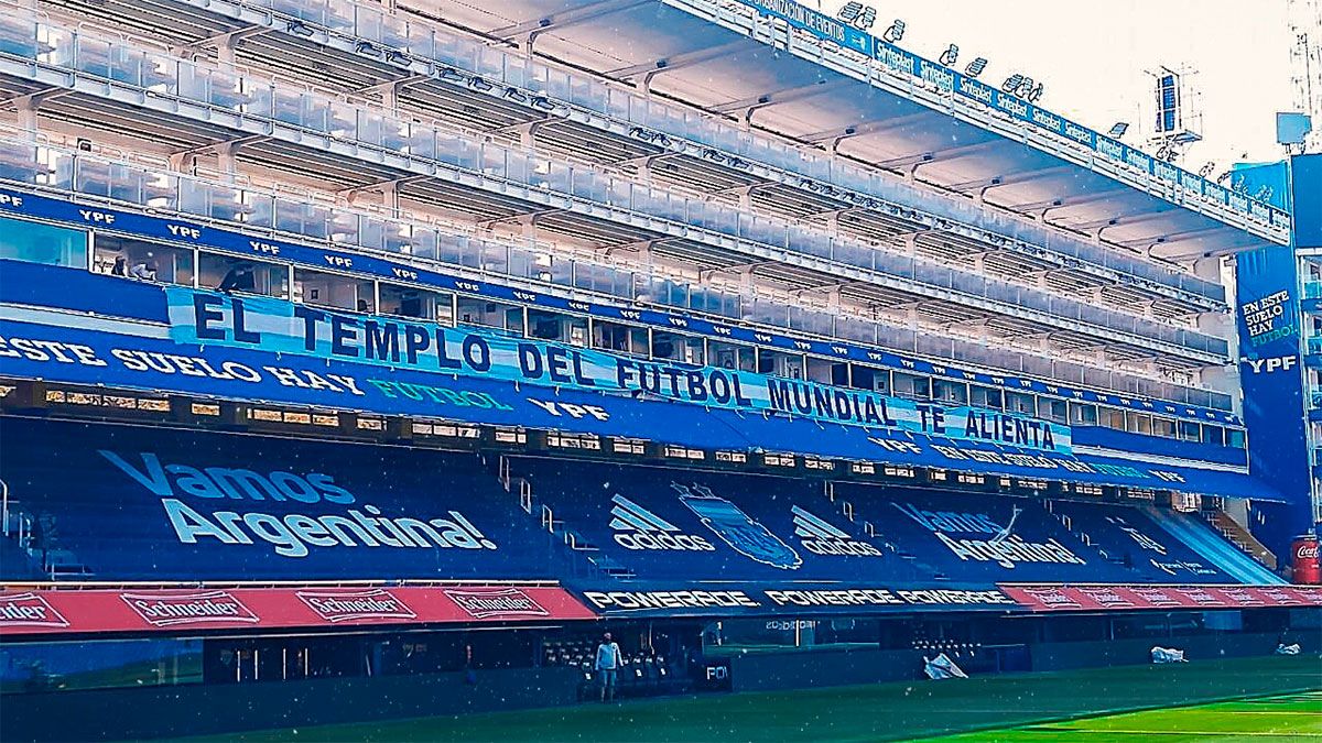 La Bombonera esperó por Argentina a todo trapo