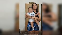 En un video subido por su mamá, se ve a Morena feliz con su hijita bebé. El femicida fue condenado a cadena perpetua.&nbsp;
