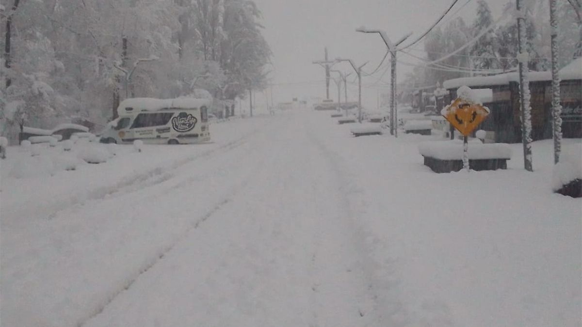 Nieve en Tunuyán. Nieve en Tunuyán.