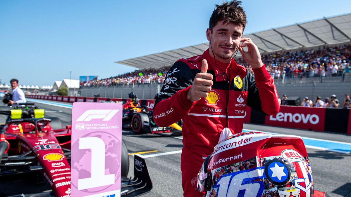 Charles Leclerc hizo la pole en el Gran Premio de Fórmula 1 de Francia.