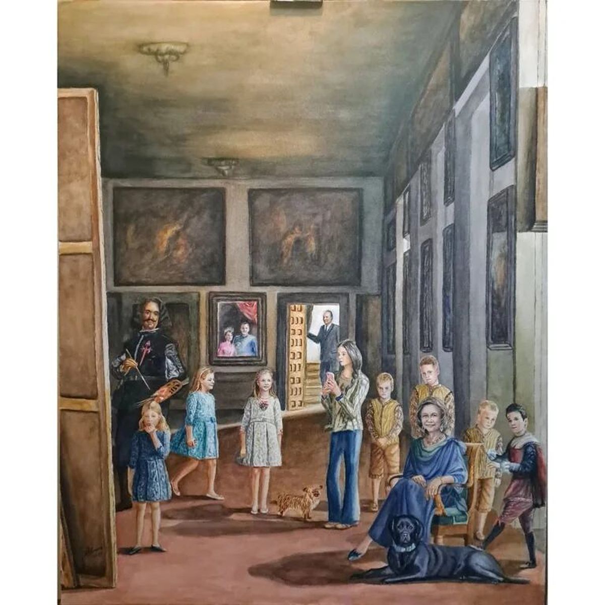 Cuadro "Las Meninas del siglo XX". Cuadro "Las Meninas del siglo XX".