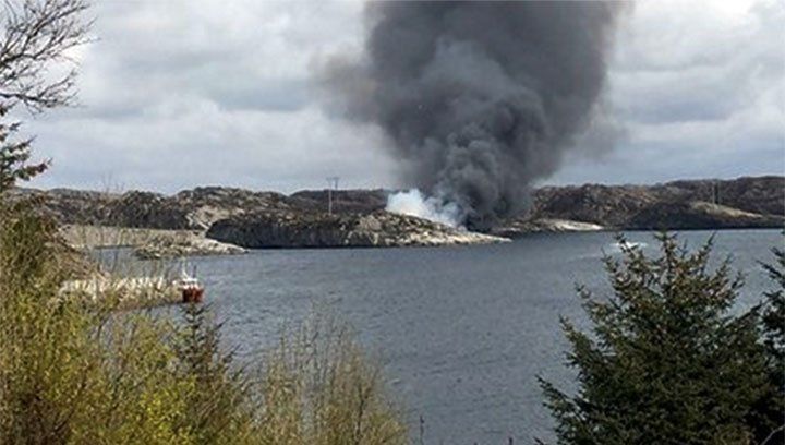 Un helicóptero se estrelló en Noruega con unas 15 personas a bordo