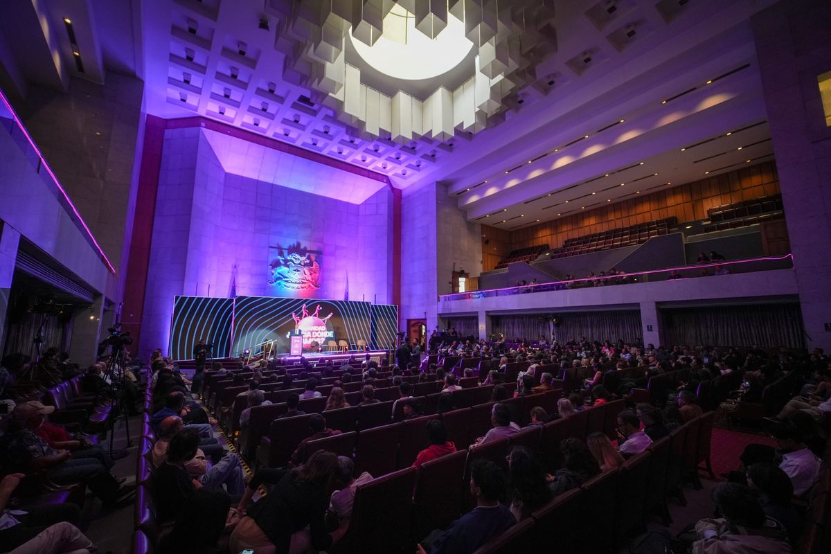 Una de las salas del Congreso Futuro en Chile.