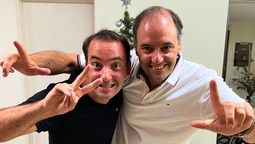 El diputado bonaerense Francisco Adorni y el jefe de Gabinete Manuel Adorni.