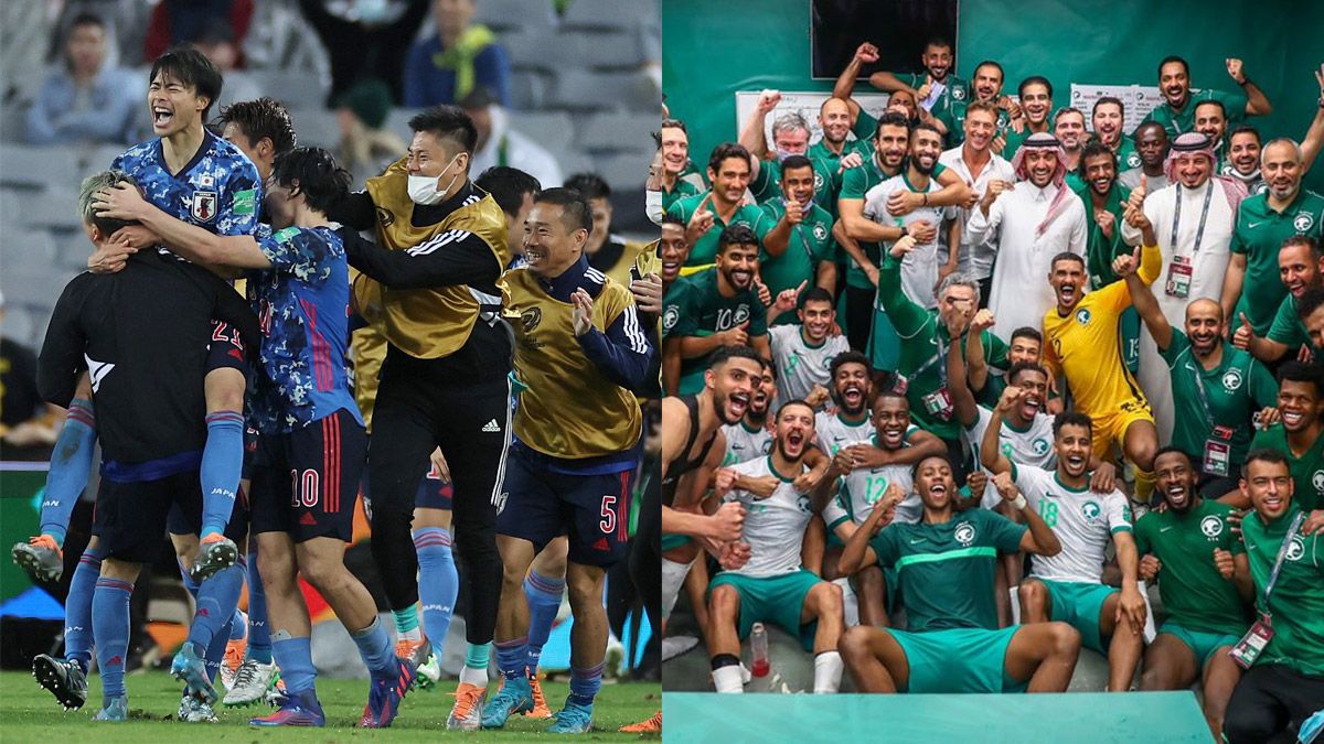 Japón y Arabia Saudita seguraron su participación en el Mundial de Qatar 2022.