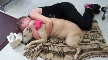 El abrazo final en su último día de vida