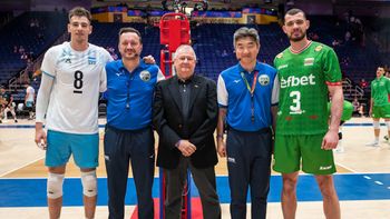 La Selección argentina de vóley, con Agustín Loser, fue frenada por Bulgaria en la tercera fecha de la VNL