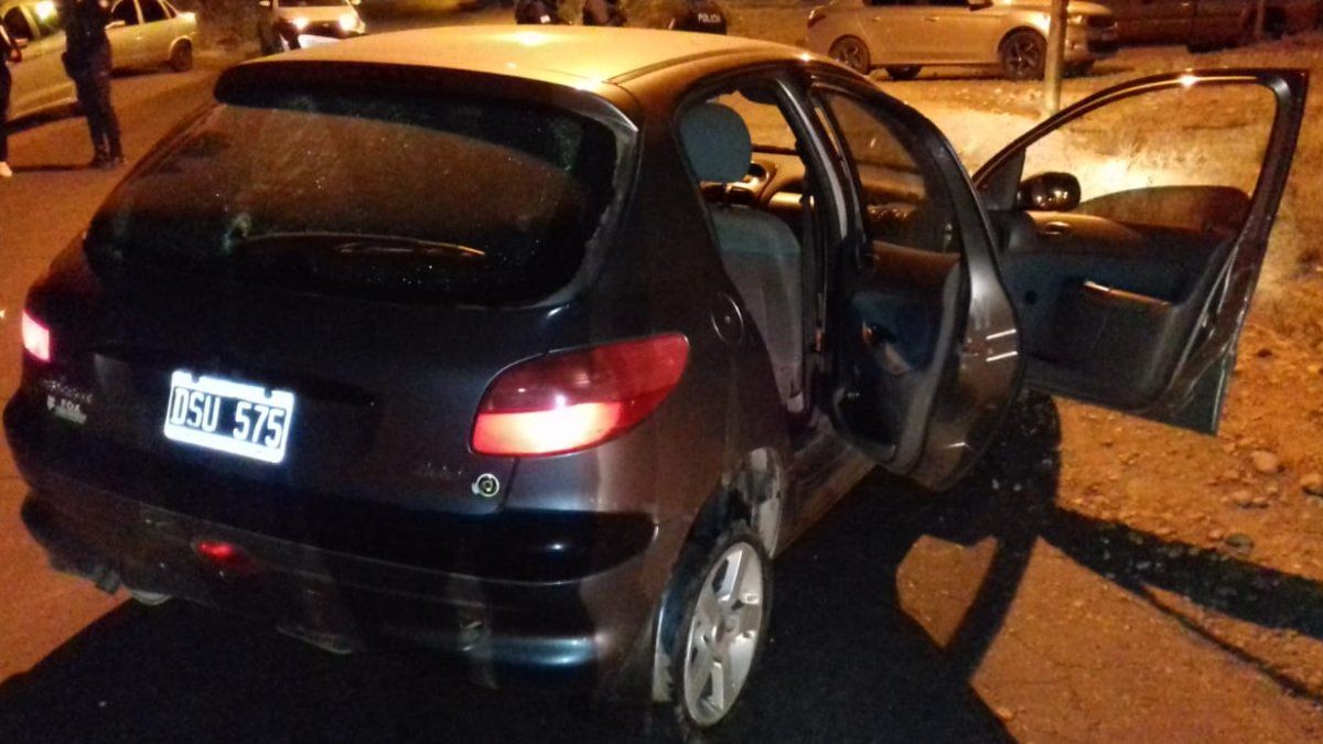 El vehículo que protagonizó la persecución.