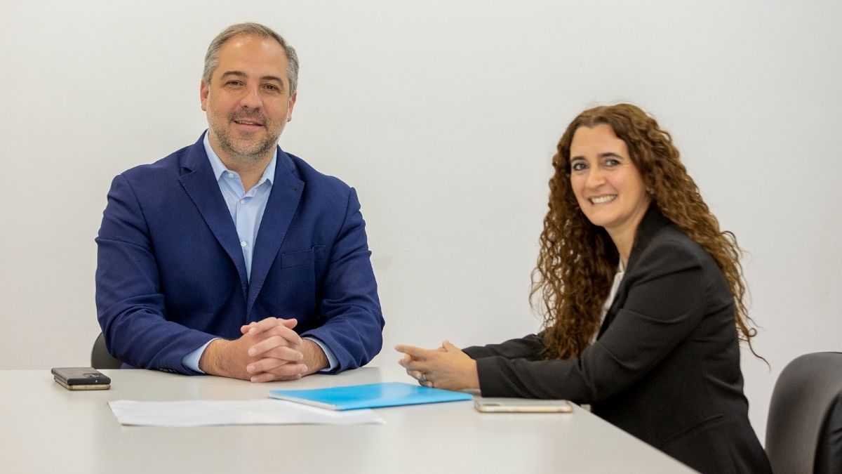 Stevanato y Giménez sellaron el acuerdo este martes.&nbsp;