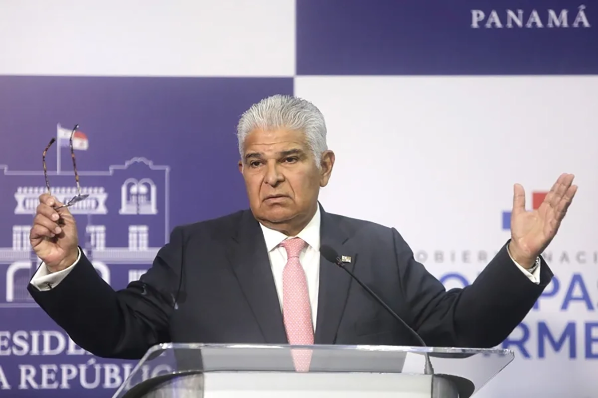 El presidente de Panamá José Raúl Mulino