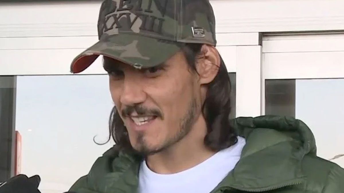 Edinson Cavani está feliz por su llegada a Boca.