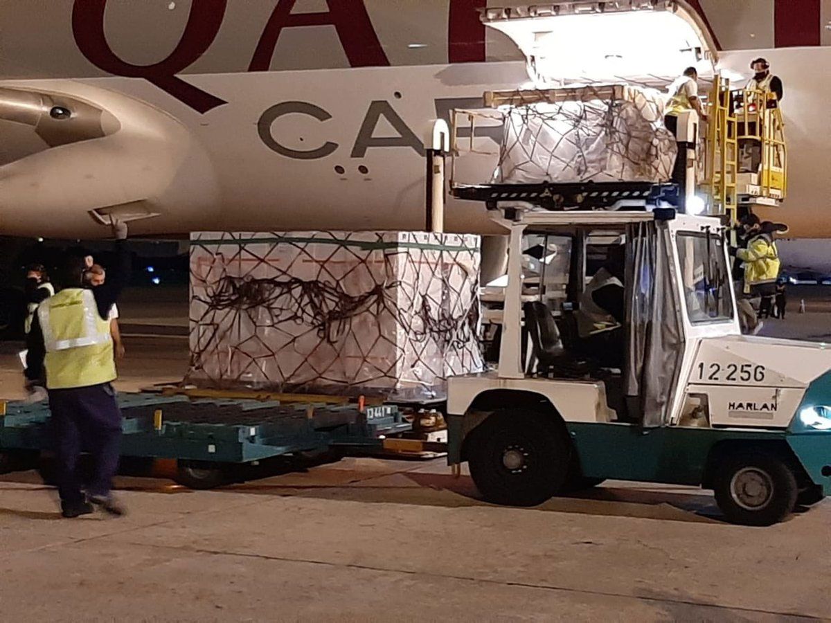 Llegó una primera tanda de vacunas del laboratorio Cansino