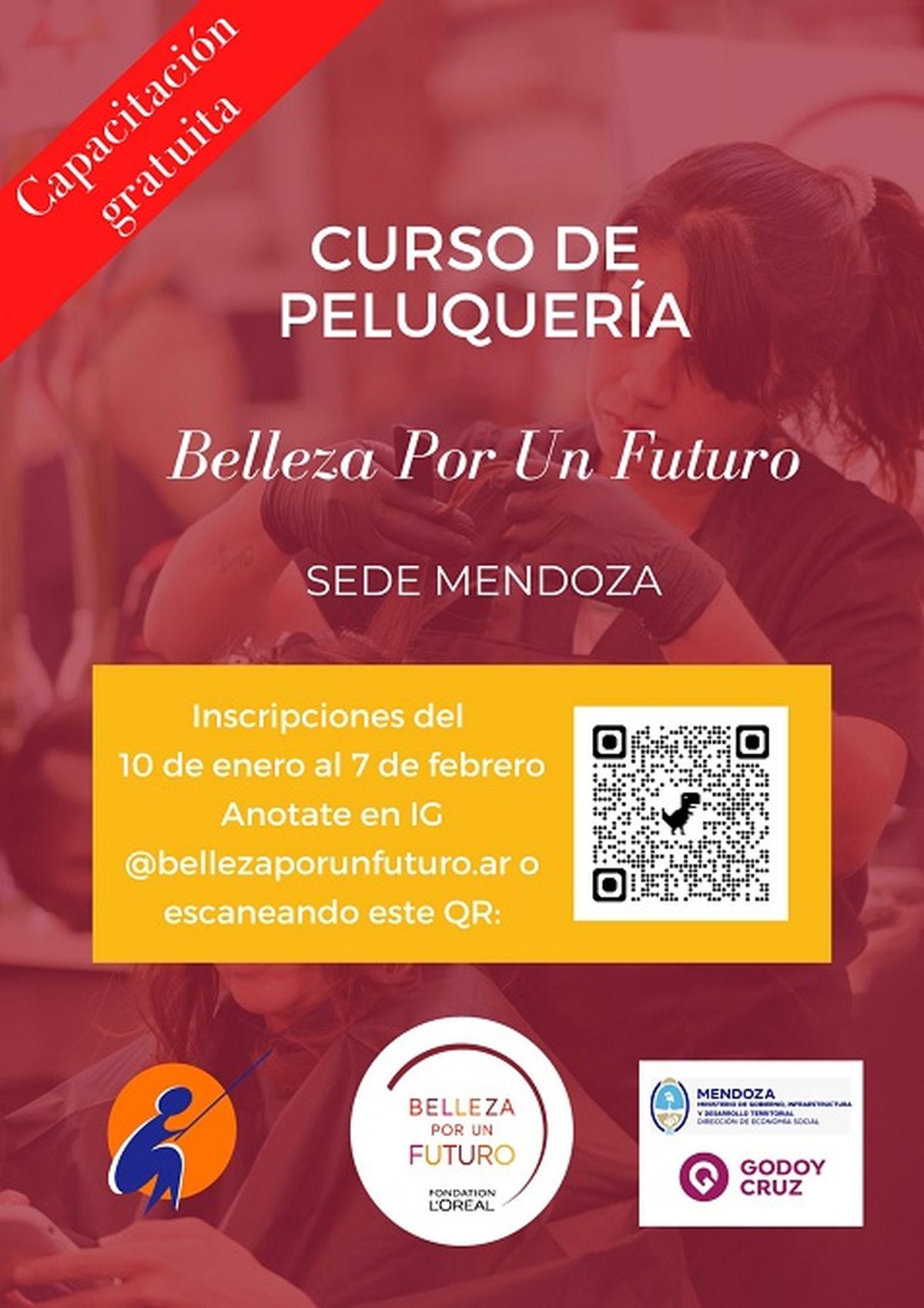 Se abren las inscripciones para una nueva edición del curso gratuito de peluquería en el marco del programa “Belleza por un Futuro”. Se abren las inscripciones para una nueva edición del curso gratuito de peluquería en el marco del programa “Belleza por un Futuro”.