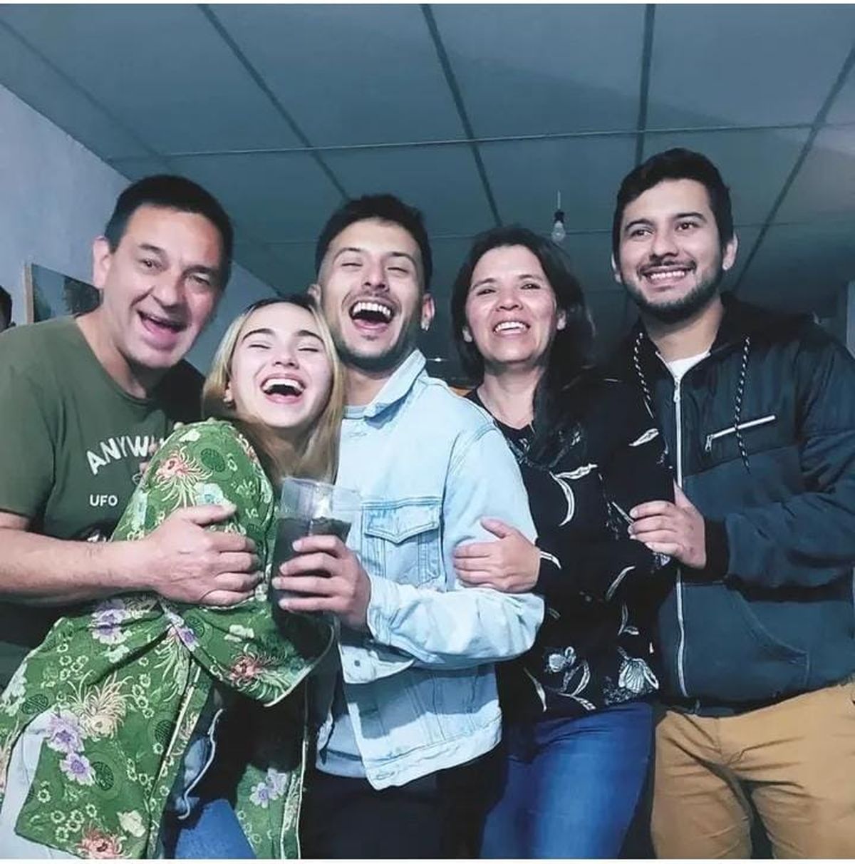 Leonardo S&aacute;ez y su familia.