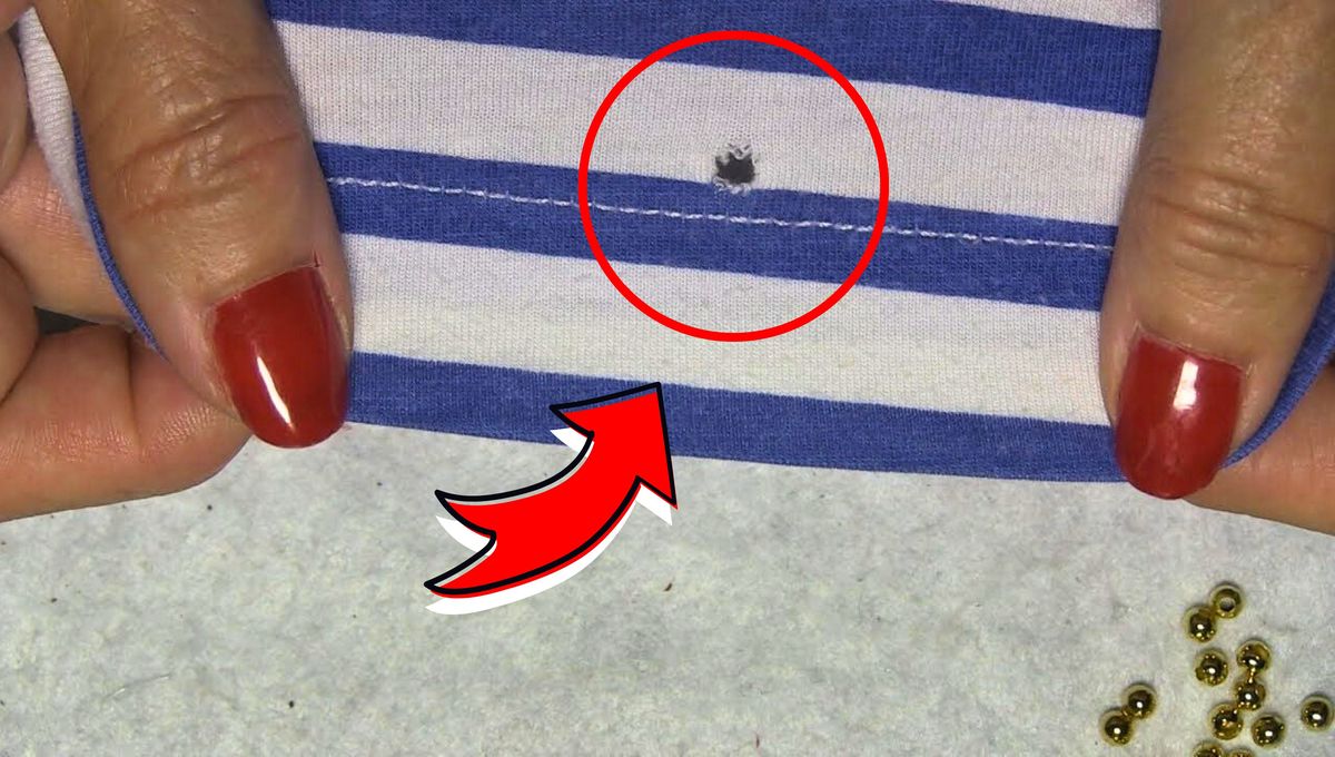 Los agujeros en la ropa puede aparecer por varios motivos. La buena noticia es que puedes rescatar una prenda dañada gastando muy poco y en menos de 10 minutos.