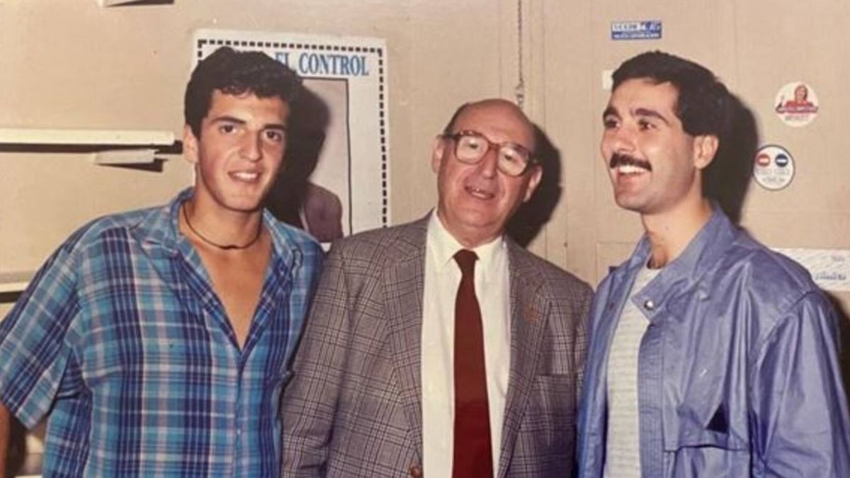 Massa en sus inicios, como militante de la UCEDÉ. Massa en sus inicios, como militante de la Ucede.