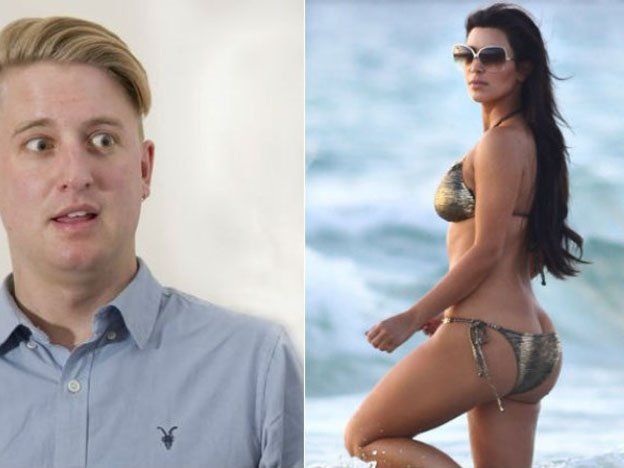 Un joven homosexual aseguró que vomita cada vez que ve la cola de Kim Kardashian