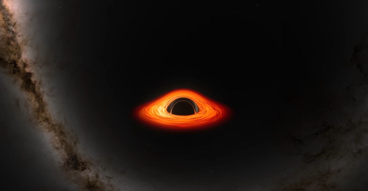 Una simulación muestra cómo sería la sobrecogedora experiencia de caer en un agujero negro.