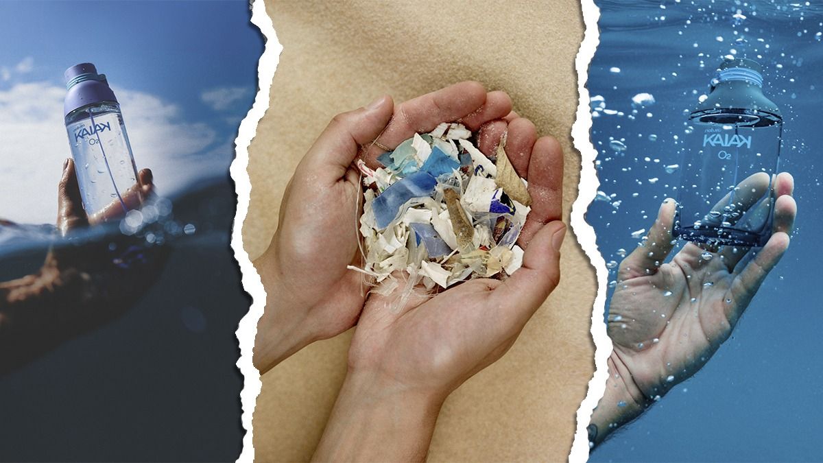 La línea de perfumes Kaiak de Natura crea sus envases con plásticos reciclados de la playa. La línea de perfumes Kaiak de Natura crea sus envases con plásticos reciclados de la playa.